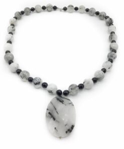 Collana quarzo e onice