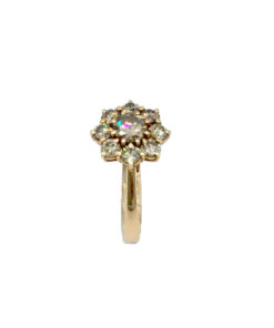 Anello in oro rosa e diamanti Brown