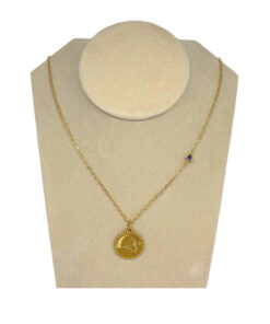 Collana + ciondolo scorpione sagittario argento dorato caramella gioielli