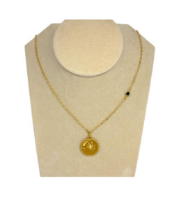 Collana + ciondolo scorpione vergine argento dorato caramella gioielli